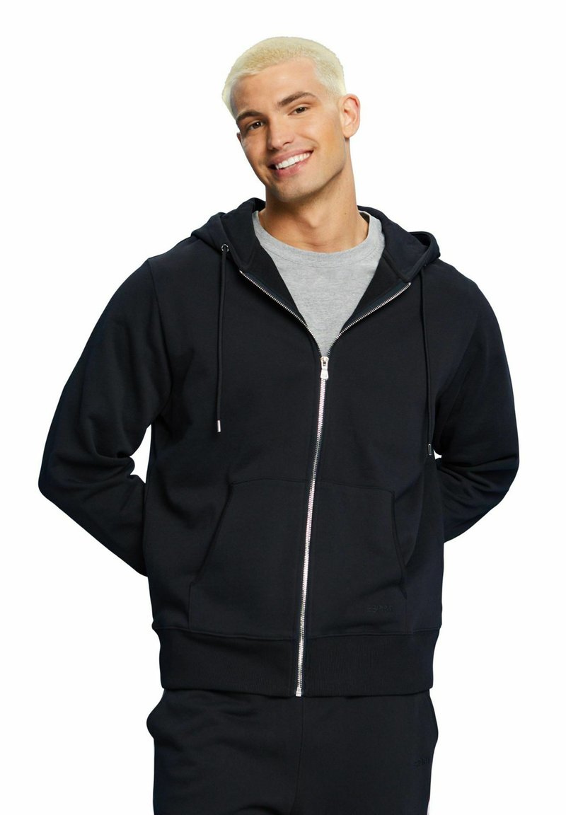 Esprit Felpa Uomo Grigia con Cappuccio Logo (IT 58, EU 54, INT