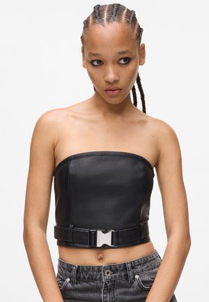 BELTED - Felső - black