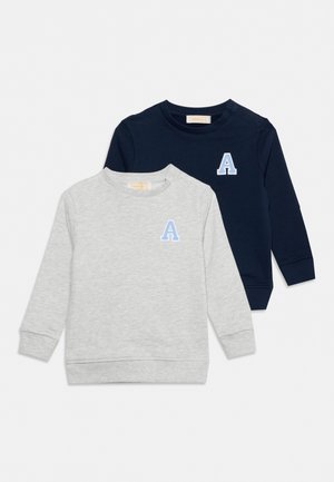 Friboo by Zalando, 2 PACK  - Суитшърт - dark blue/mottled light/grey