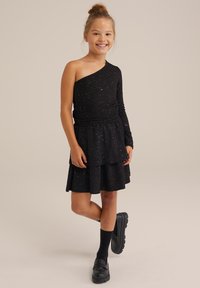 WE Fashion Fustă în formă de A - black