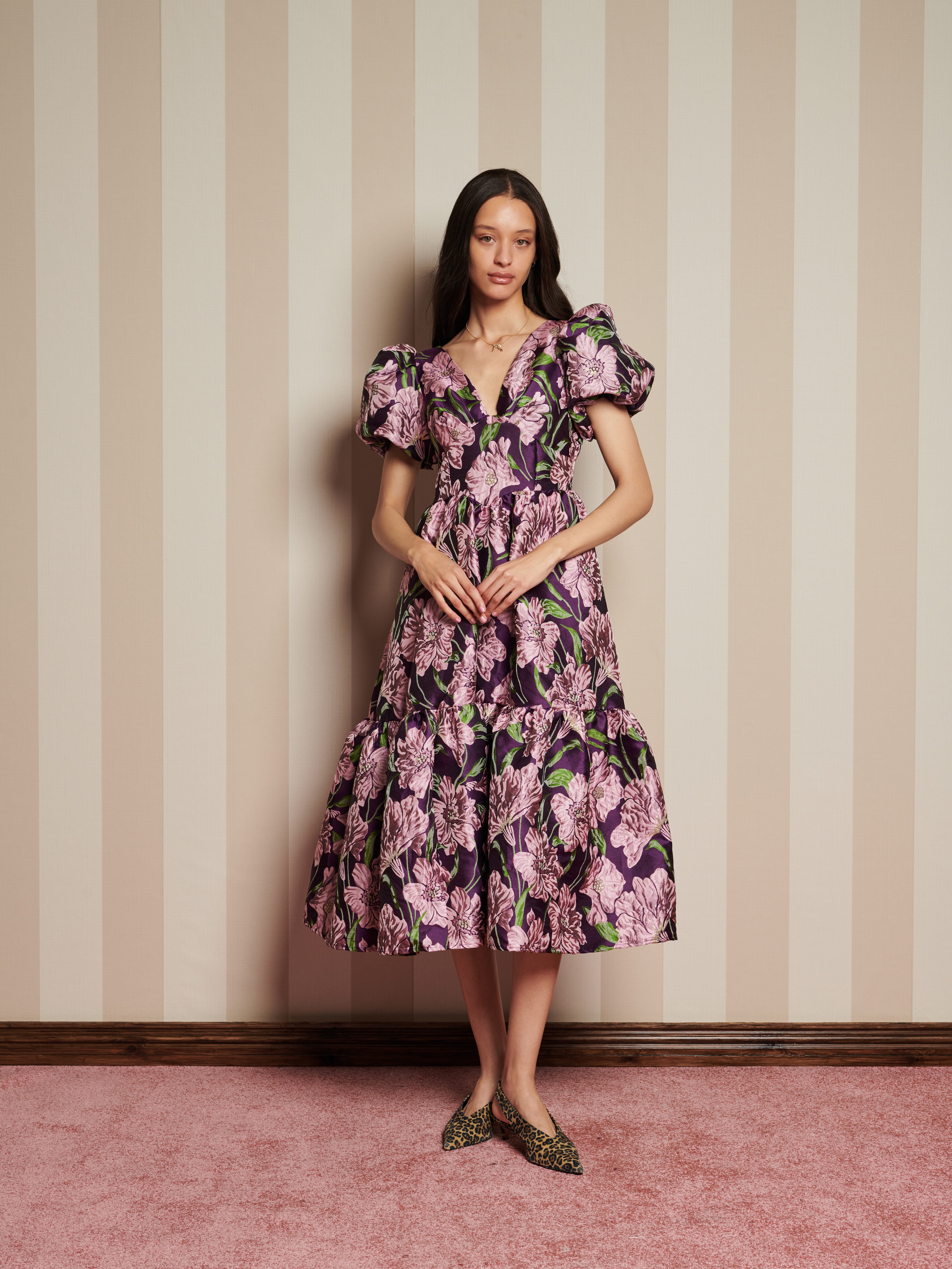 Sister Jane FLORAISON JACQUARD MIDI DRESS - Cocktail dress / Party