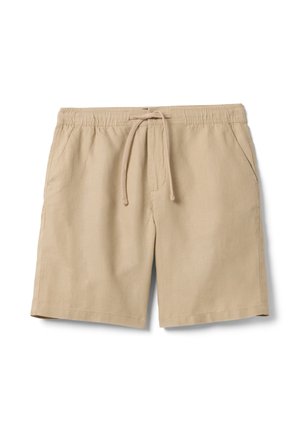 PIOMBO, BERMUDA SHORTS WITH ELASTICATED WAISTBAND - Shorts - light beige