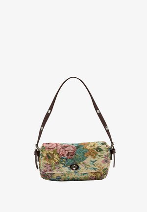 Stradivarius, MINI FLORAL PRINT BAG - Sac à main - beige