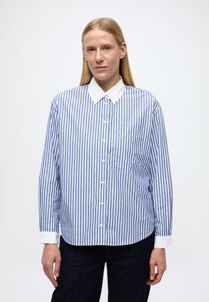 WOVEN BLOUSES, LSL - Nööpidega pluus - medium blue