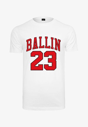 Mister Tee, BALLIN 23 - Triko s potiskem - white