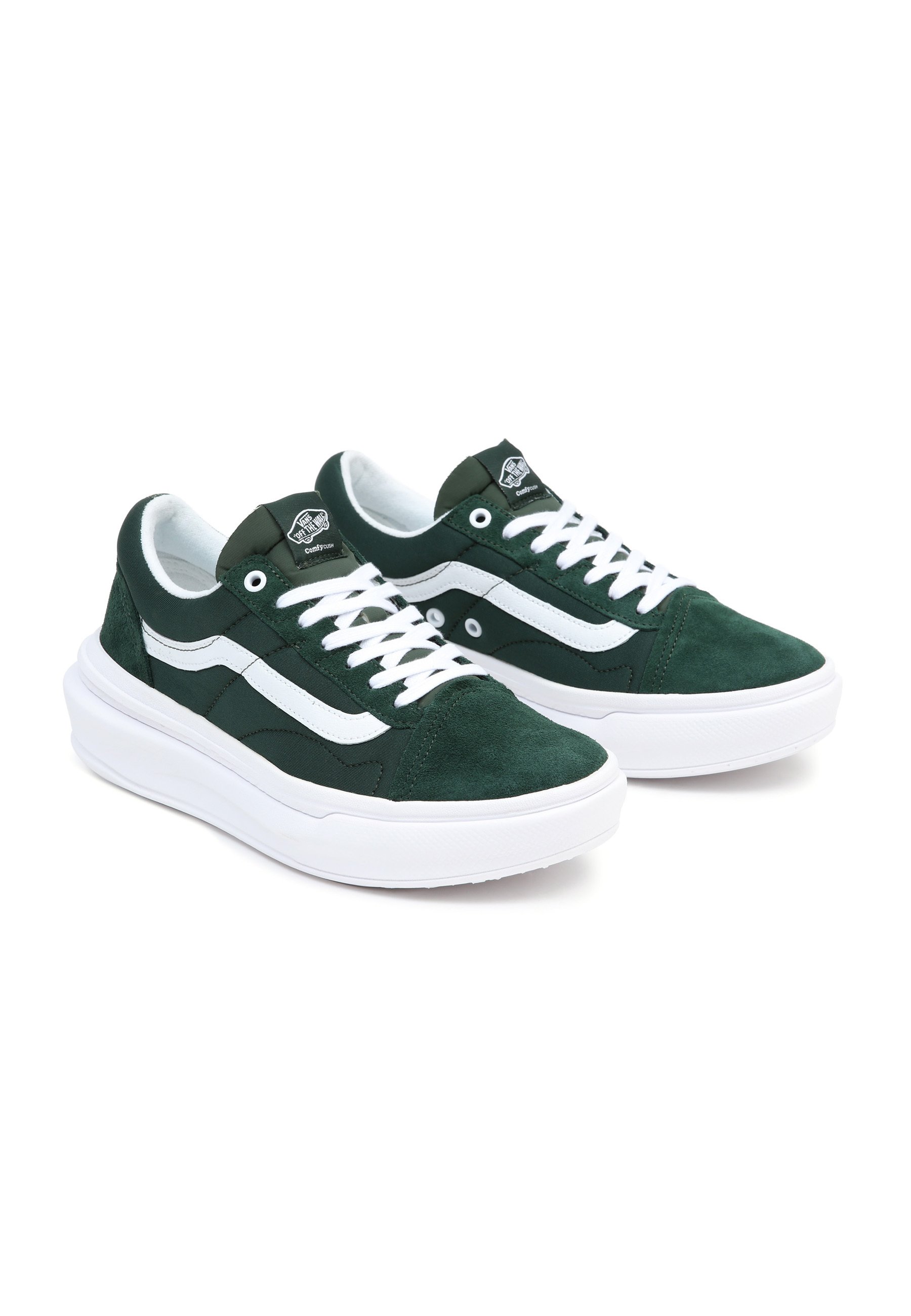 Vans OLD SKOOL OVERT UNISEX - Sneakers laag - dark green/groen gemêleerd -  Zalando.nl