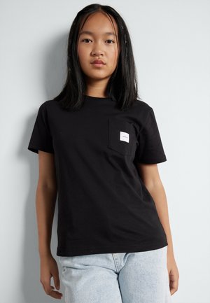 POCKET UNISEX - Pamata T-krekls - black