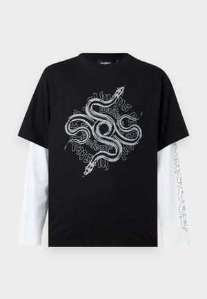 SCALED AGE UNISEX - Top s dlouhým rukávem - black/white