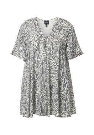 Ulla Popken PRINT SHORT SLEEVE  - Tunica - snow white
