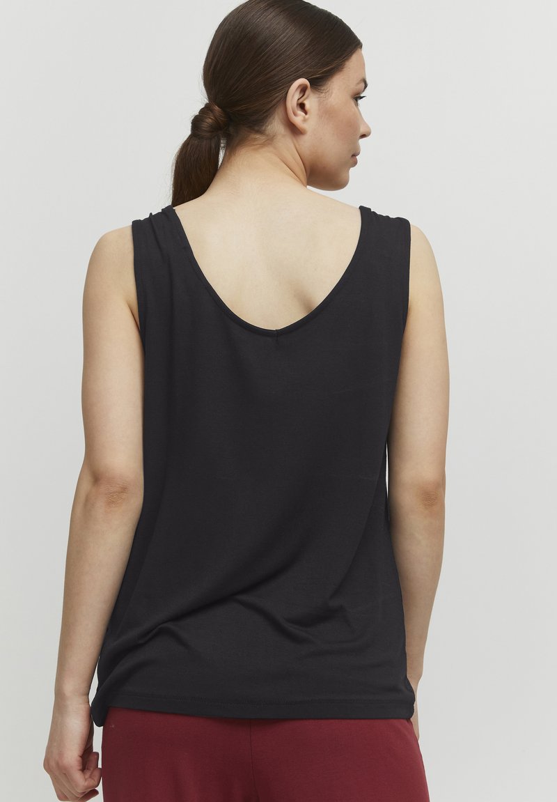 Damen T-Shirts | b.young BYUSILIA Top black/black denim - QG00754 Damen T-Shirts | b.young BYUSILIA Top black/black denim - QG00754