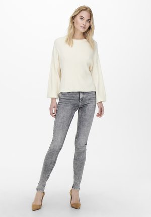 ONLBLUSH LIFE - Skinny-Farkut - light grey denim