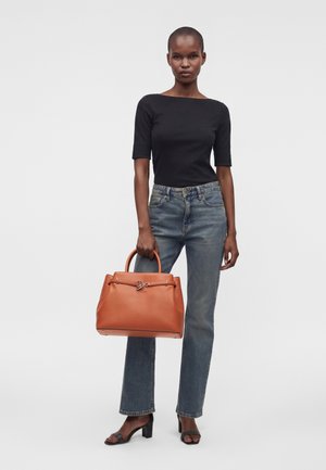 Lauren Ralph Lauren, SATCHEL LARGE - Käekott - red terracotta