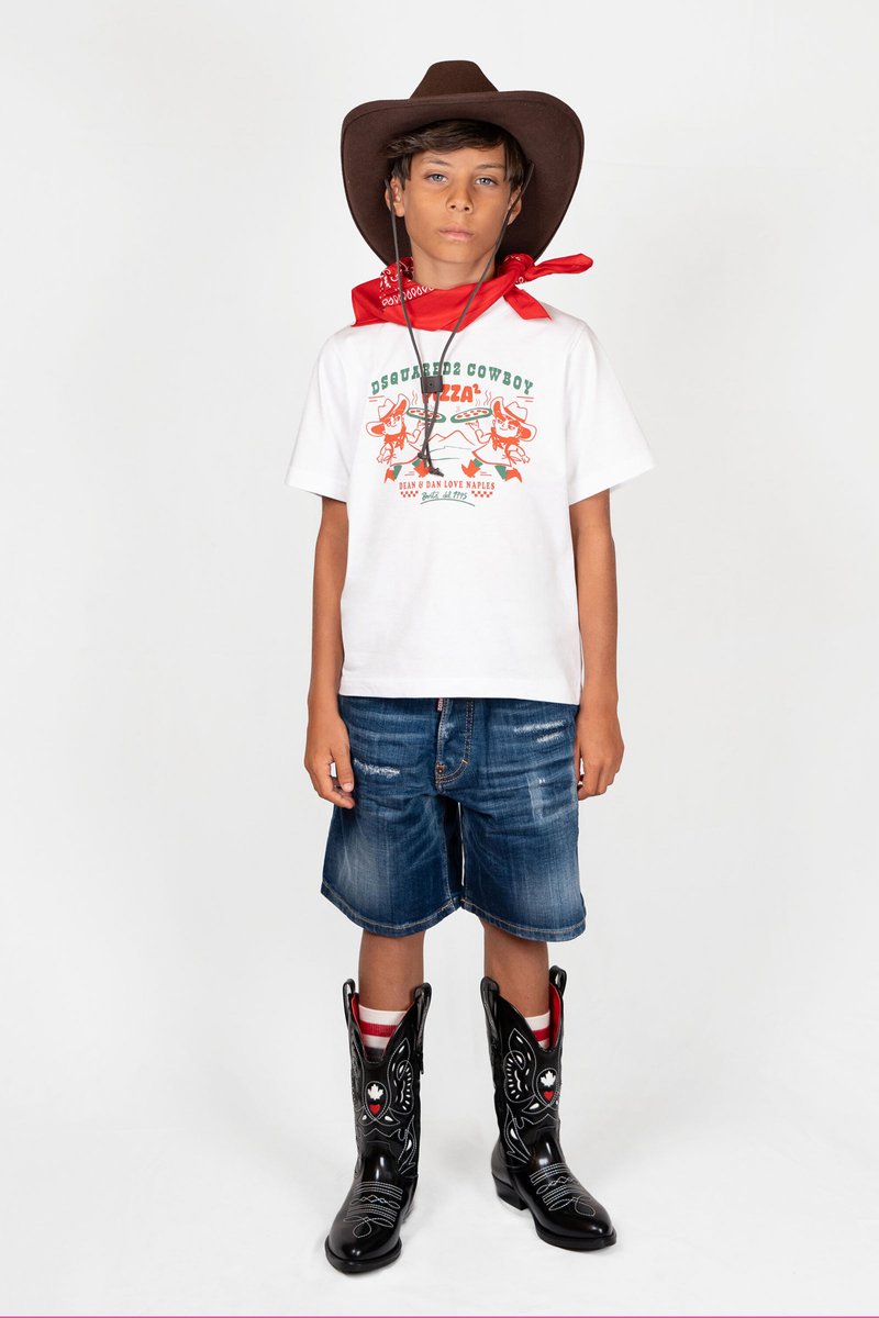 Dsquared2 - SLOUCH FIT - T-shirt imprimé - white, Agrandir