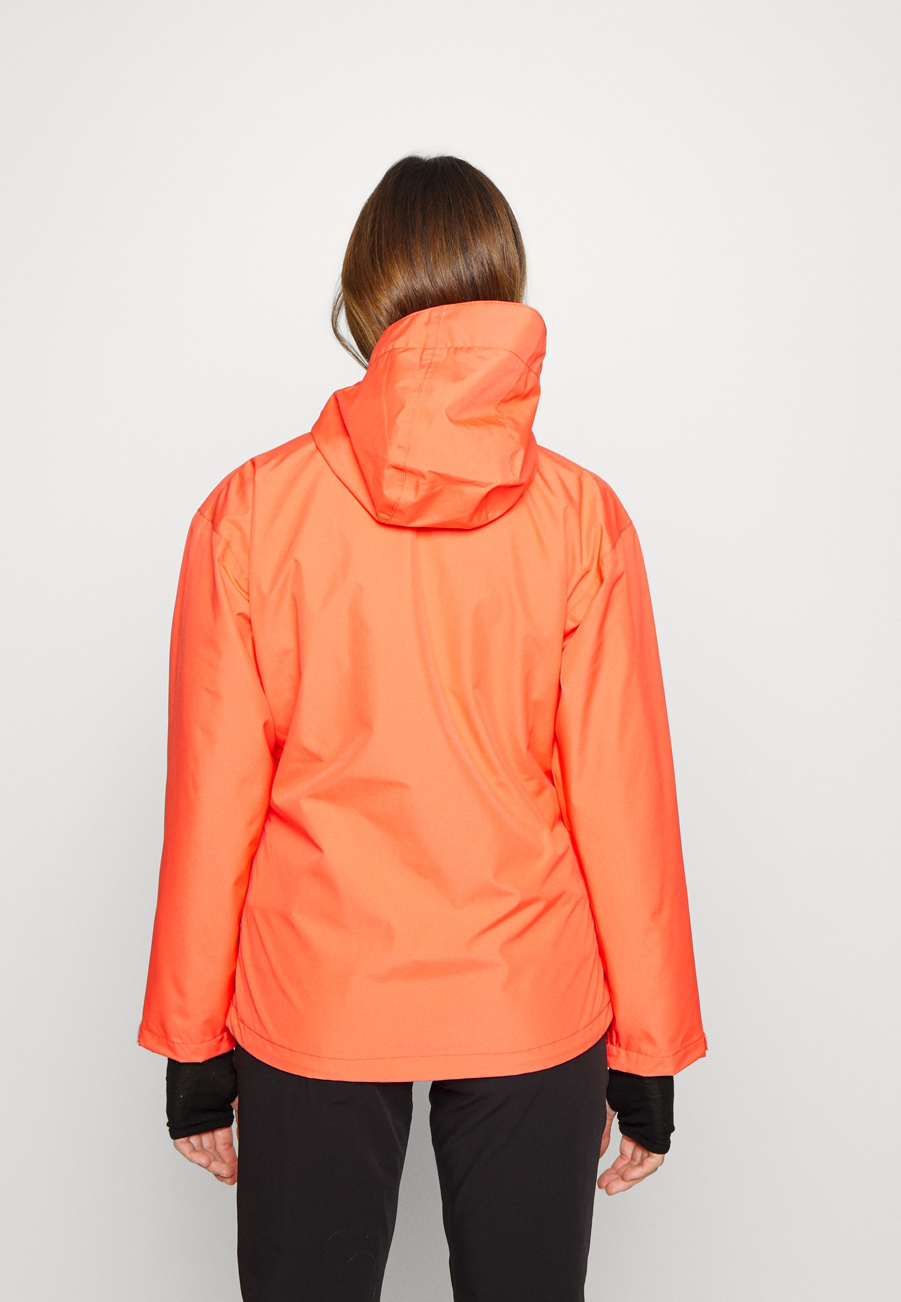 coral windbreaker jacket