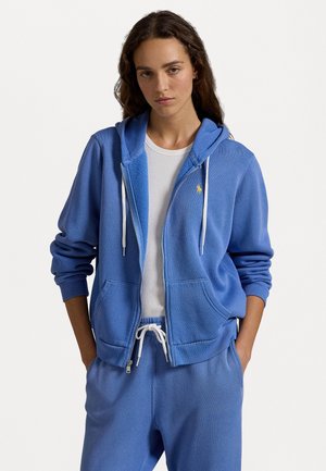 FLEECE FULL ZIP HOODIE - Sweatjacke - pond blue