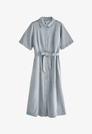 Next, REGULAR FIT - N.PREMIUM SHORT SLEEVE SHIRT MAXI DRESS . - Jeanskleid - grey denim