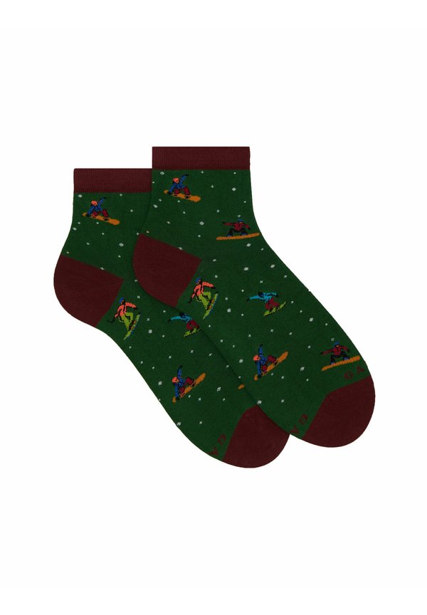 LOW-CUT WITH SNOWBOARD MOTIF - Socken - biliardo