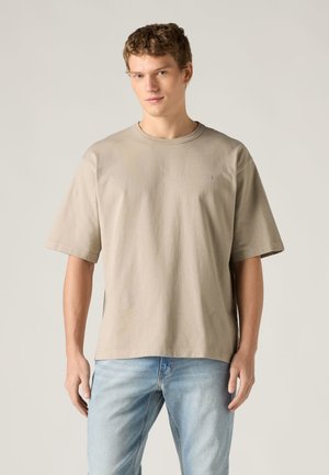 HEAVYWEIGHT LOOSE TEE - Paprasti marškinėliai - vintage khaki