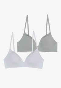 2 PACK - Soutien de t-shirt - white/grey