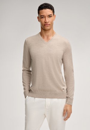 DAMIEN - Strickpullover - sand