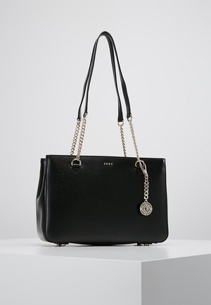 POLLY TOTE SUTTON - Handväska - black gold