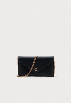 FLAT PURSE MINI - Borsa a tracolla - nero/gold-coloured