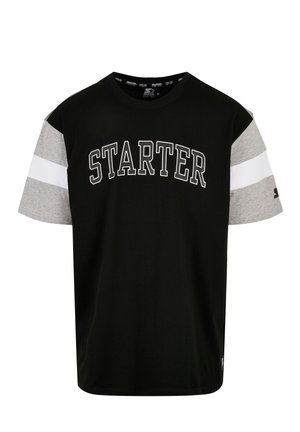 Starter Trükipildiga T-särk - black/heathergrey/white