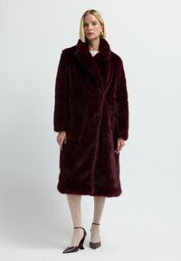 Winter coat - claret red