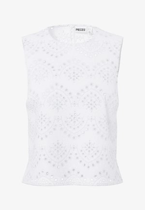 Pieces, PCVILDE O NECK - Blúzka - bright white