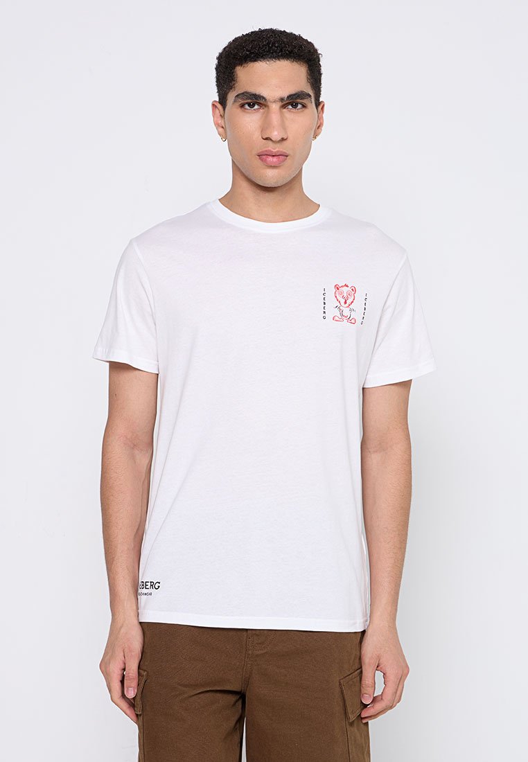 Iceberg T-shirt print wit