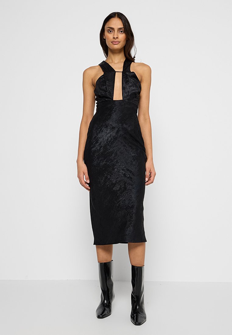 Iro Cocktailjurk zwart Iro Cocktailjurk zwart