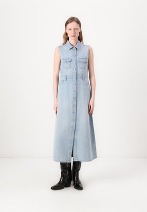 MAXI BUTTON FRONT DRESS - Jeanskleid - crosby