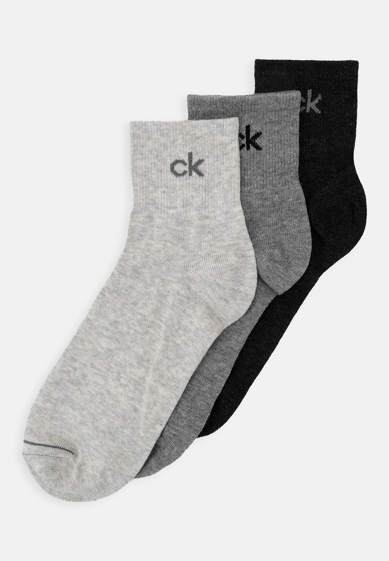 Calvin Klein Underwear QUARTER NICK 3 PACK Socks grey combo/grey