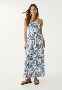 Stradivarius - PRINTED OPEN BACK - Maksimekko - royal blue Pienoiskuva 1