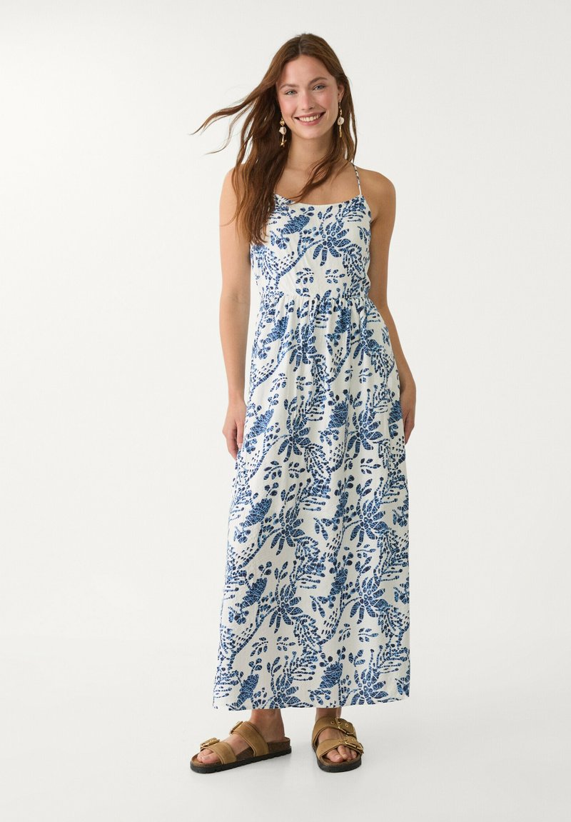 Stradivarius - PRINTED OPEN BACK - Maksimekko - royal blue, Suurenna