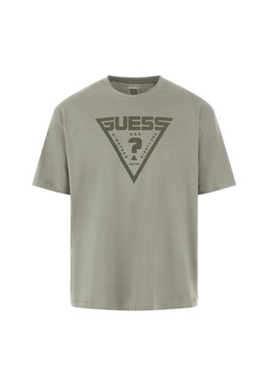 Guess LOGO TRIANGOLO - Majica kratkih rukava s printom - hellgrün