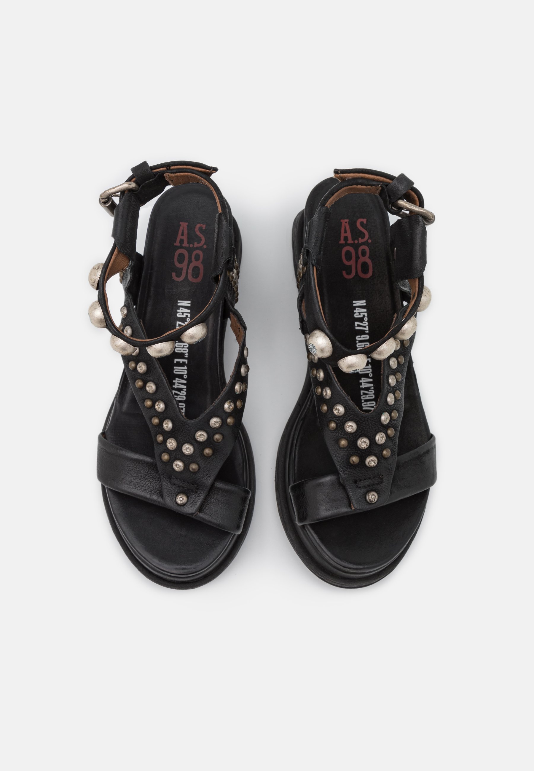 A.S.98 LAGOS Sandalias con plataforma neronegro A.S.98 LAGOS Sandalias con plataforma neronegro