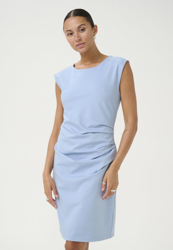 KAINDIA ROUND NECK - Jerseykleid - soft chambray