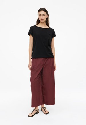 s.Oliver, HOSE - Broek - bordeaux