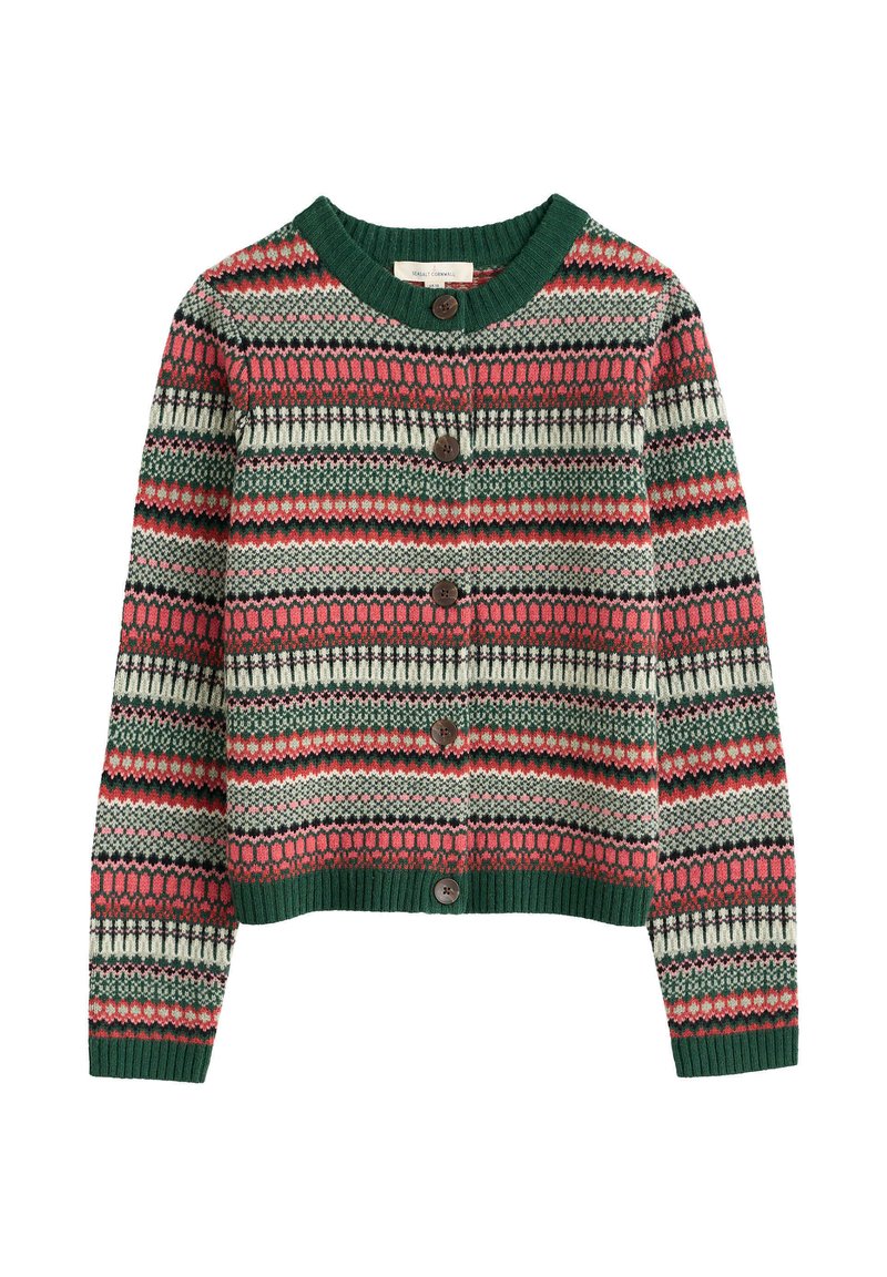 Seasalt Cornwall PERCELLA COVE - Gilet - green weaving needle dark ...