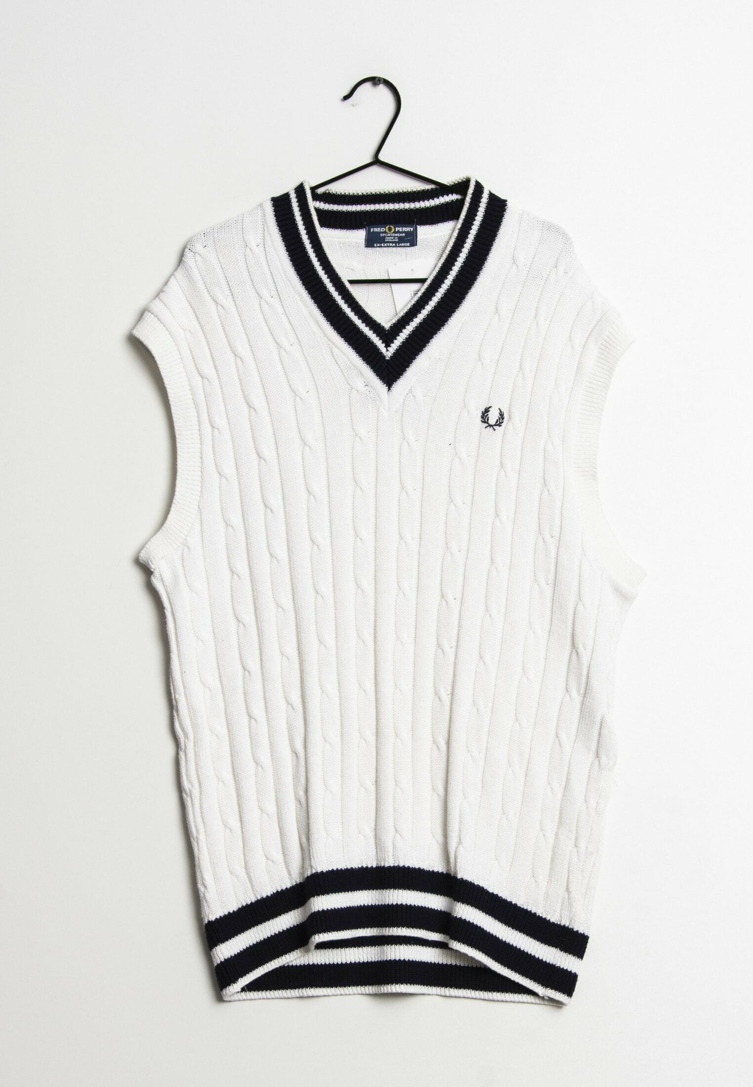 Fred Perry Jumper - white - (Pre-owned 