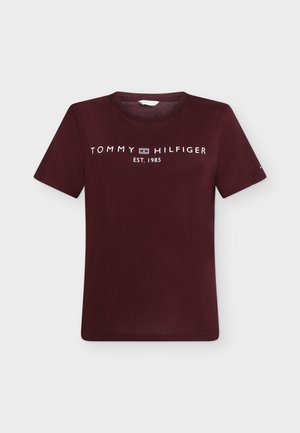 Tommy Hilfiger, REG CORP LOGO  - T-Shirt print - deep burgundy
