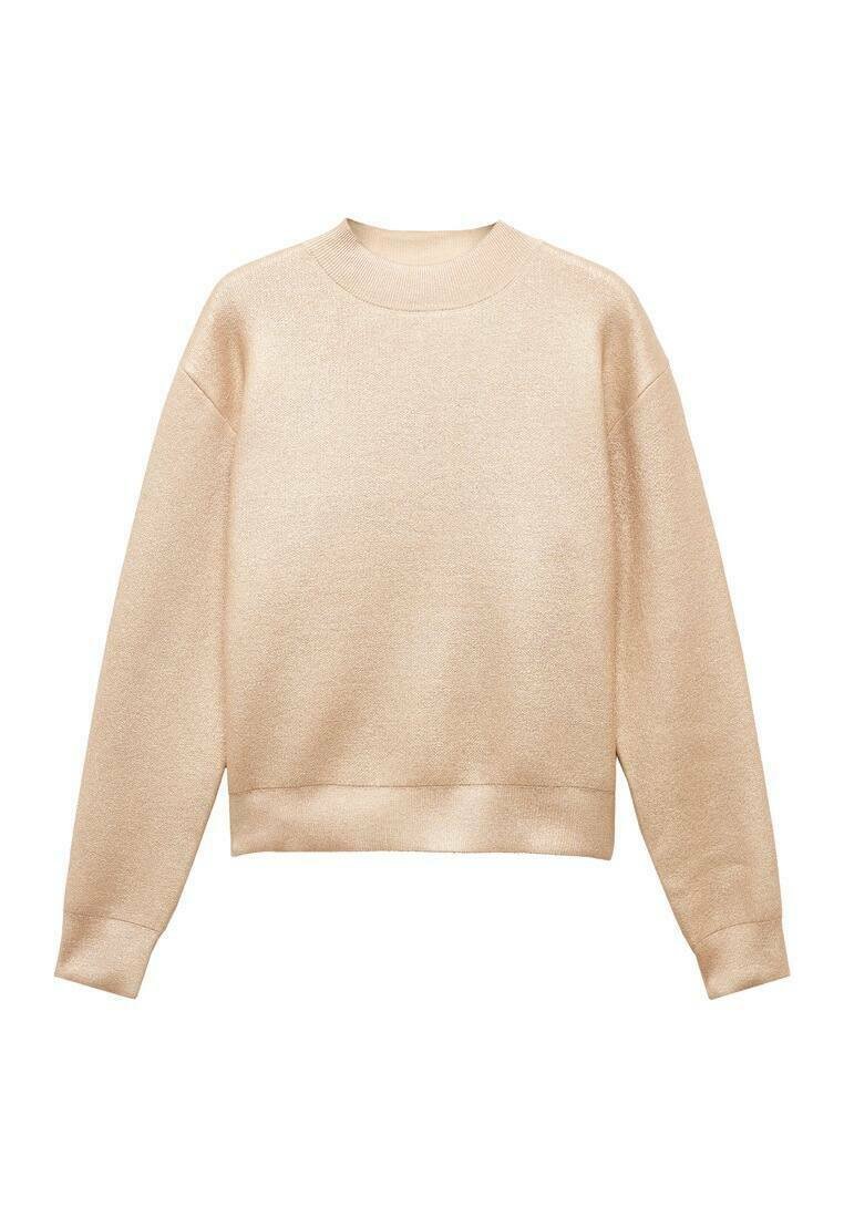 Mango Trui goudkleurig