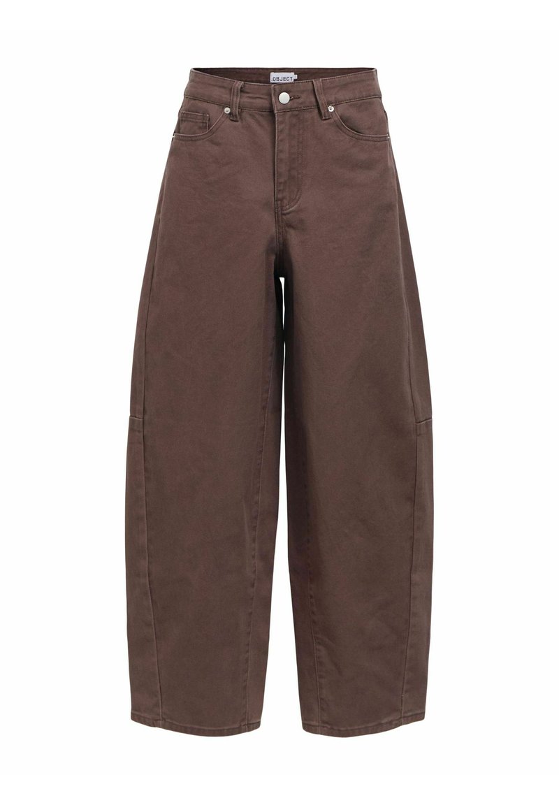 Object BARREL FIT - Wide leg - seal brown/hnědá - Zalando.cz