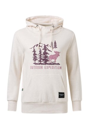 Swedemount, FOREST HOOD W - Hættetrøje - beige melange elk