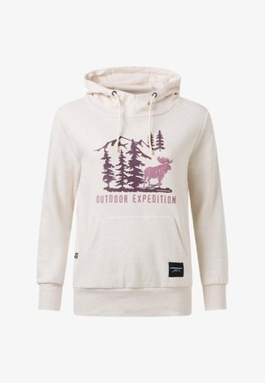 Swedemount, FOREST HOOD W - Hættetrøje - beige melange elk