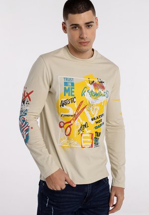 Six Valves Long sleeved top - beige