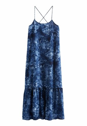 Maxi ruha - blue tie dye