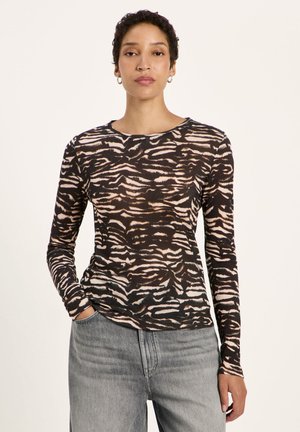 LANIUS, LANGARMSHIRT - Long sleeved top - print animal stripes rose