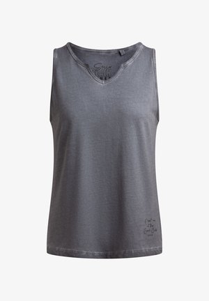 Soccx, SOCCX TOP OIL DYED MIT V-ÖFFNUNG - Top - grey bay